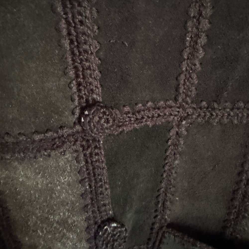 Patchwork Leather Vest With Pockets - image 3